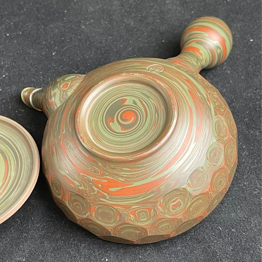 常滑焼　小西洋平　源心彩　練込　急須　茶道具　茶注　茶器