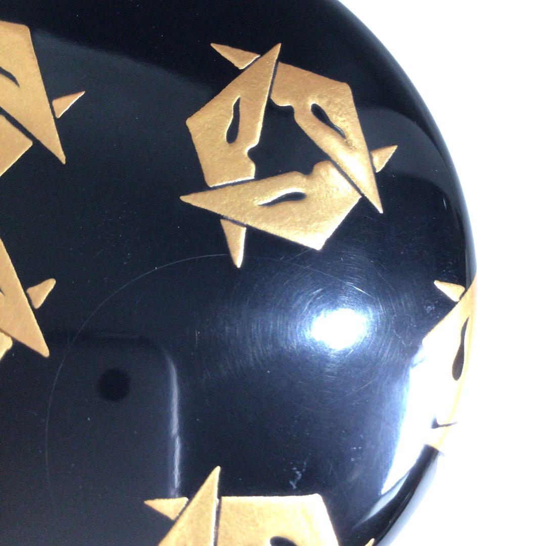 Ｐ６２８　棗　『漆匠　前端春斎作』『鱗鶴蒔絵』『大棗』　共共箱　茶道具