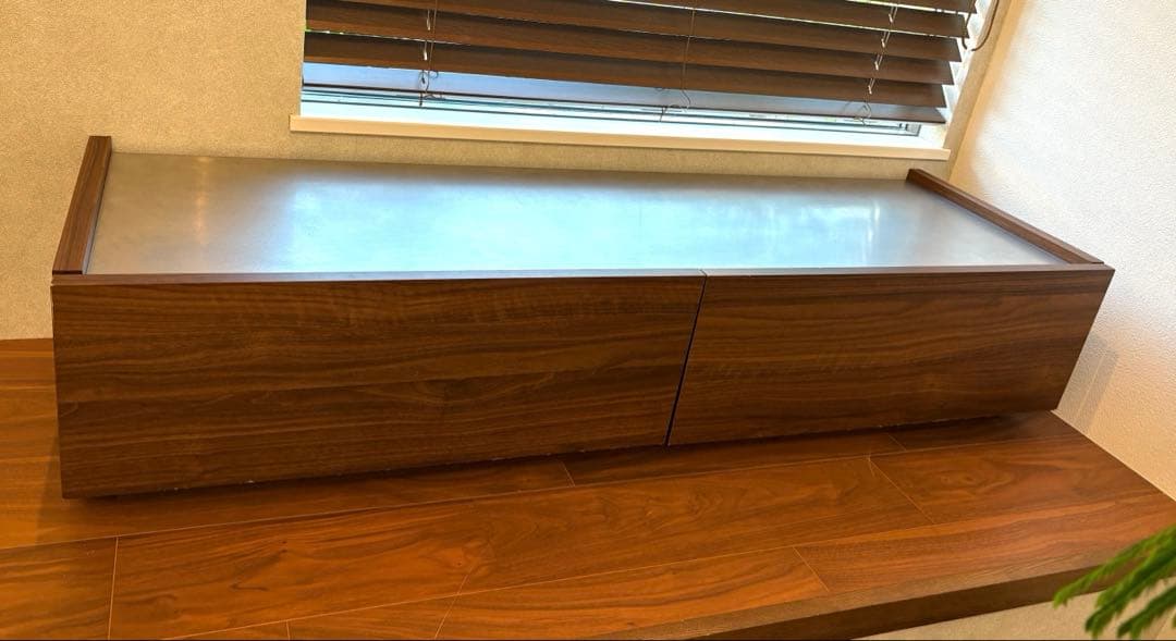 【LOWYA】幅140cm 日本製 ステンレス天板 ローボード テレビ台