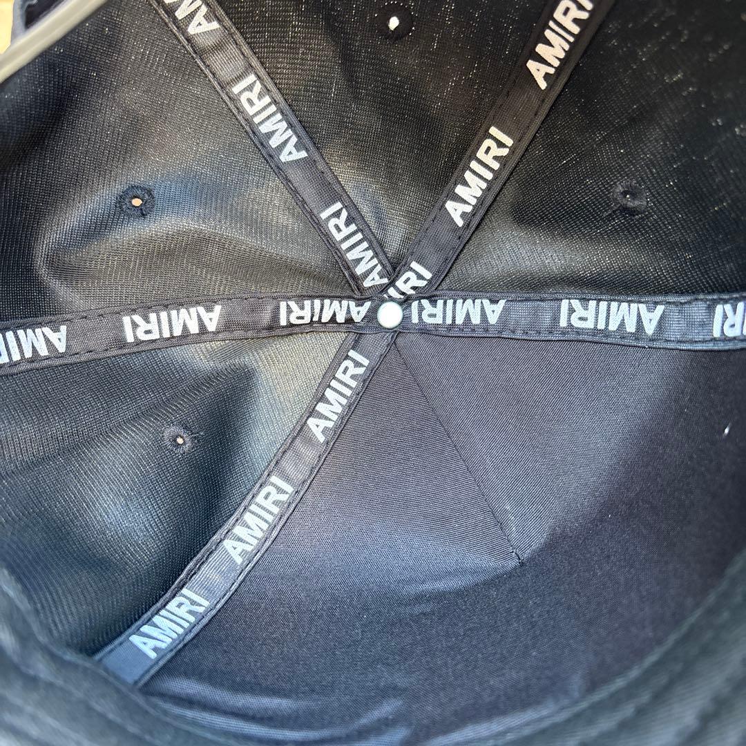 AMIRI ブラックキャップ ストーン付き