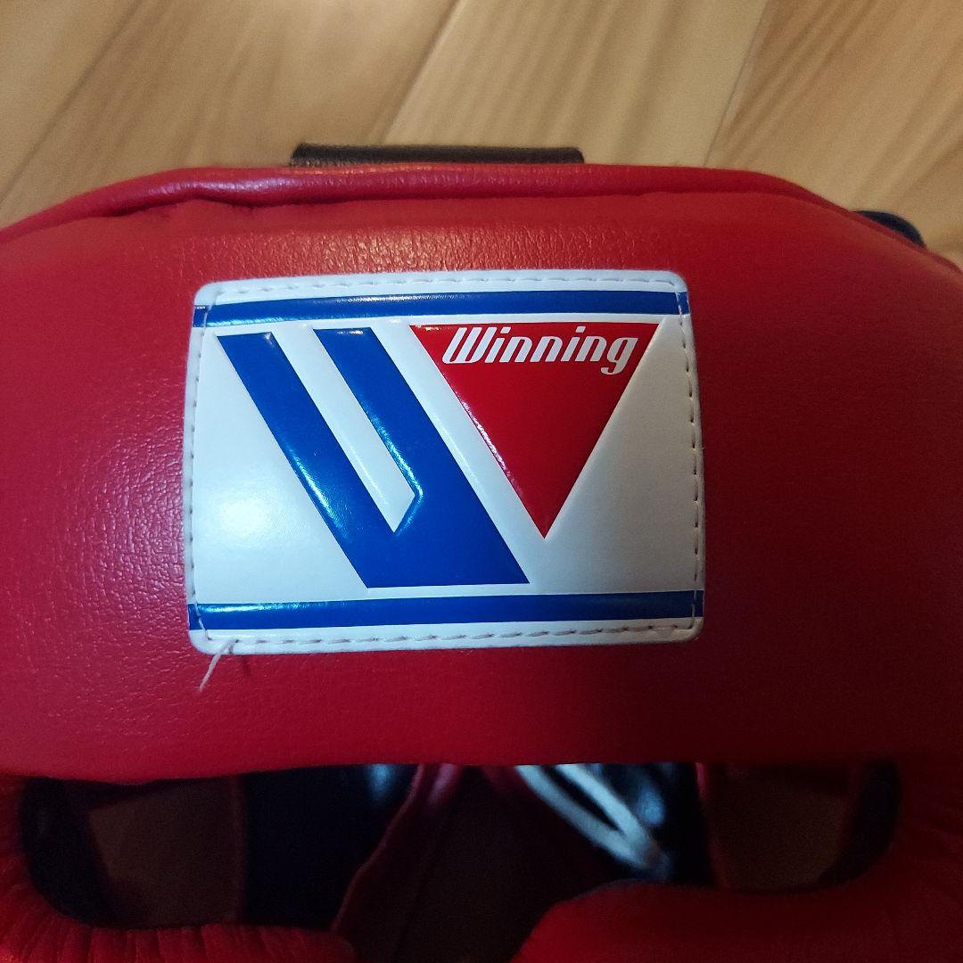専用です!!値下げ↓winning ヘッドギア ヘッドガード 赤M