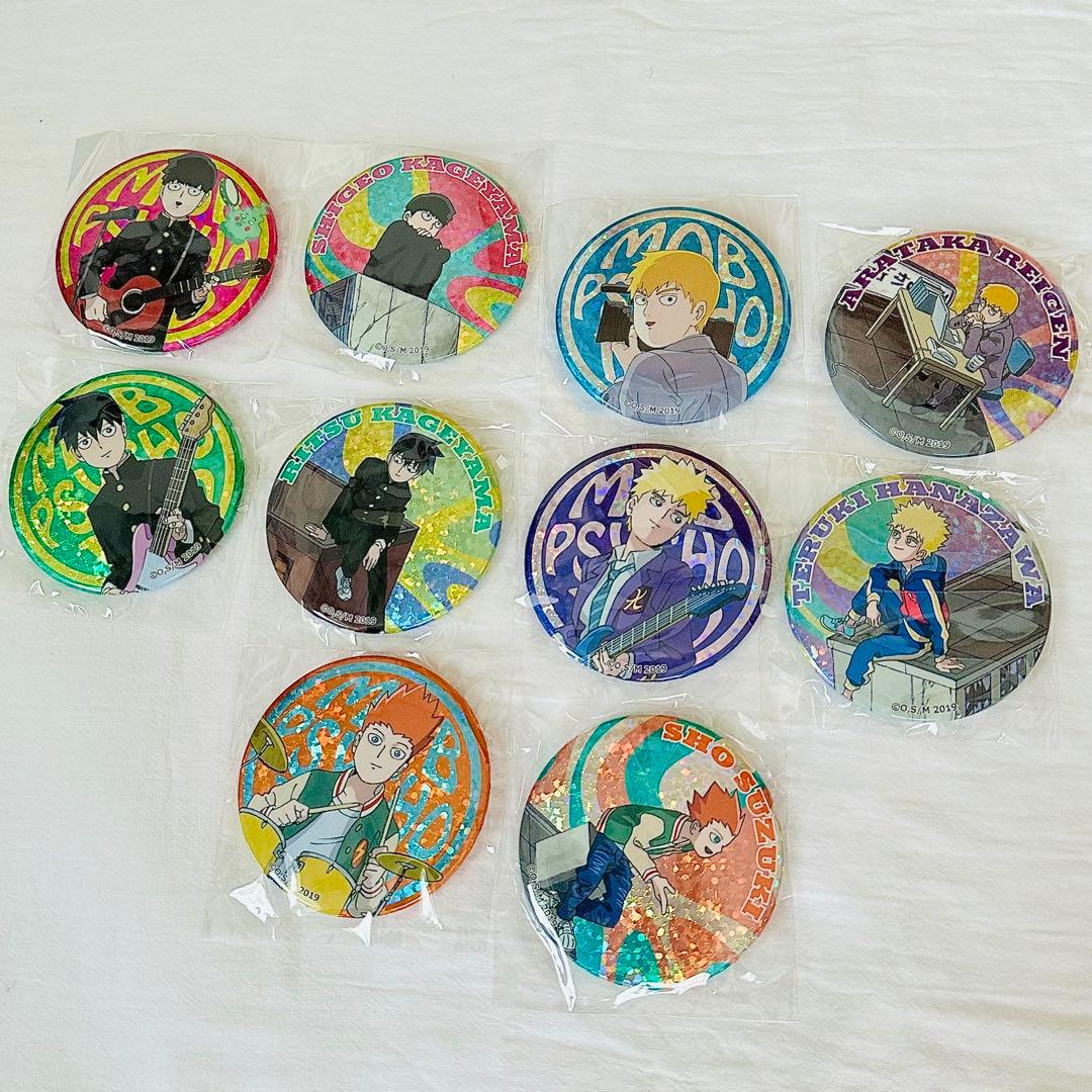 モブサイコ100 塩中文化祭 霊幻 霊幻新隆 ホログラム缶バッジ