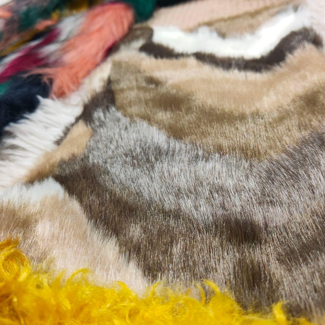 【新品タグ付き】tomoki yurita異素材ミックス スヌード リアルファー