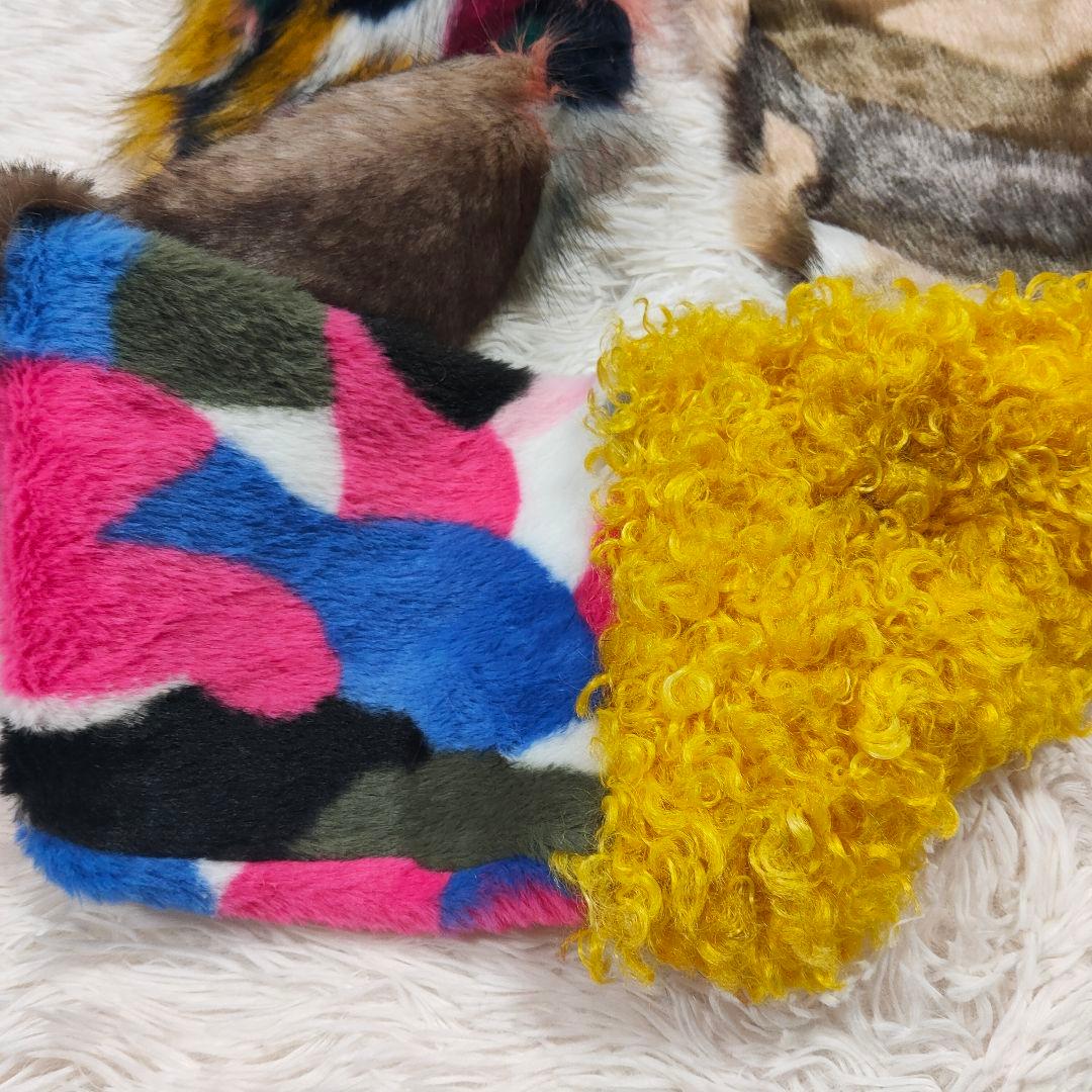 【新品タグ付き】tomoki yurita異素材ミックス スヌード リアルファー