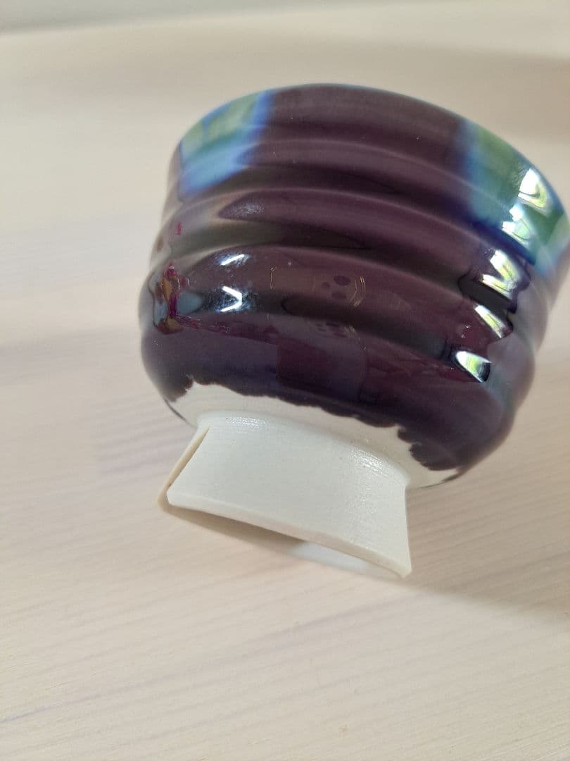 九谷焼徳田正彦 盃 三代目八十吉 人間国宝 ぐい呑み 酒器 共箱　御猪口