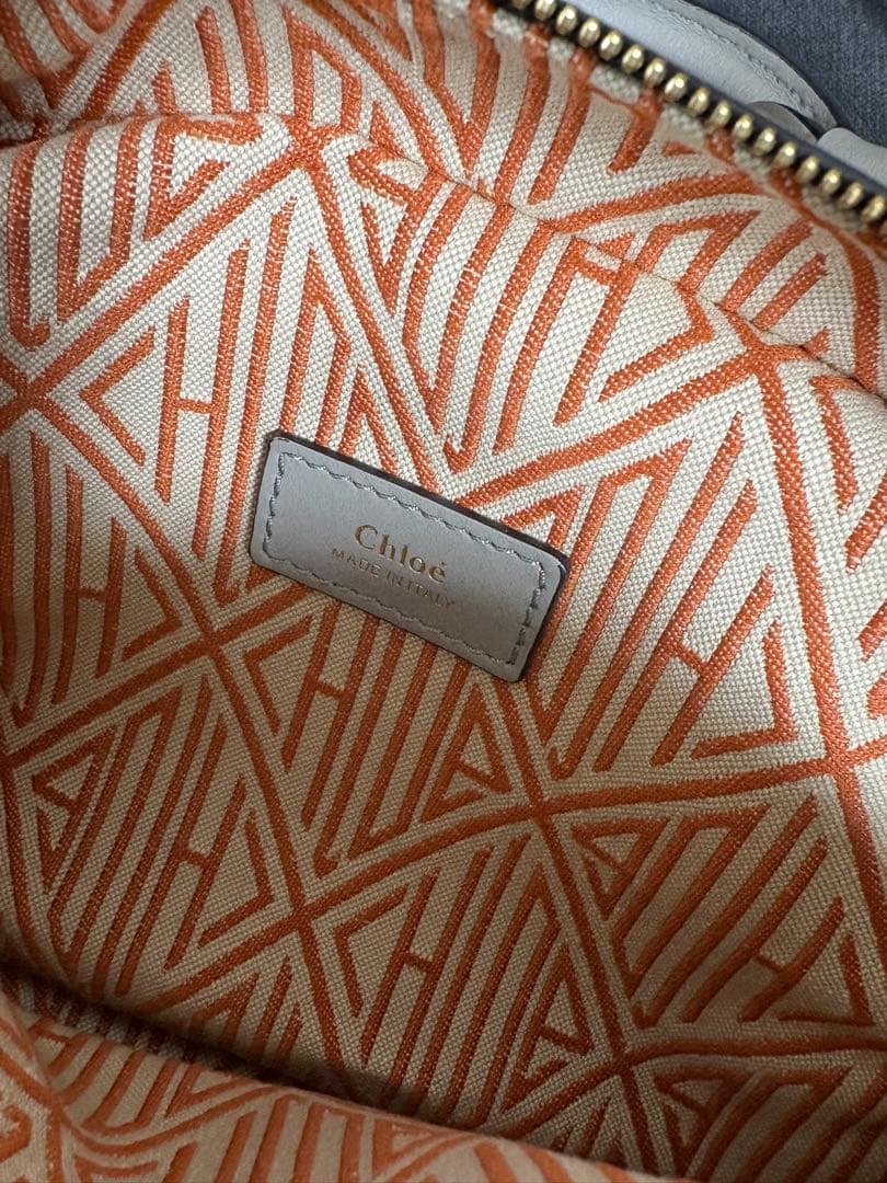 Chloé ダリア グレー レザー ショルダーバッグ