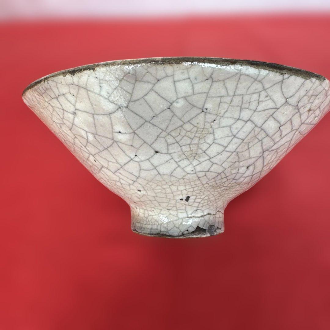 古志野　時代物　平茶碗