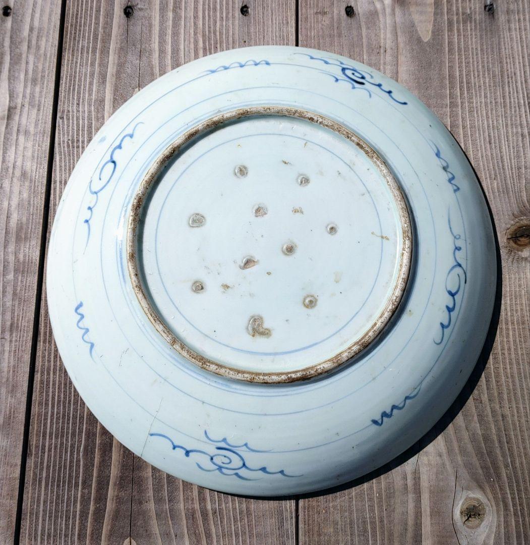 古伊万里うさぎ図大皿