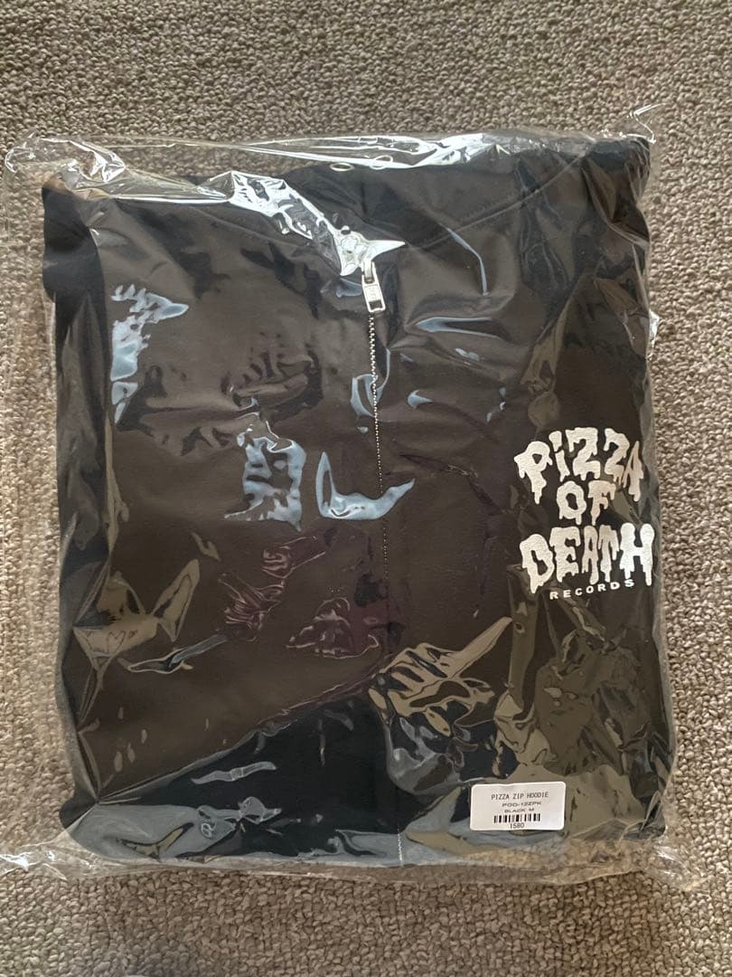 PIZZA OF DEATH HOODIE ブラック M