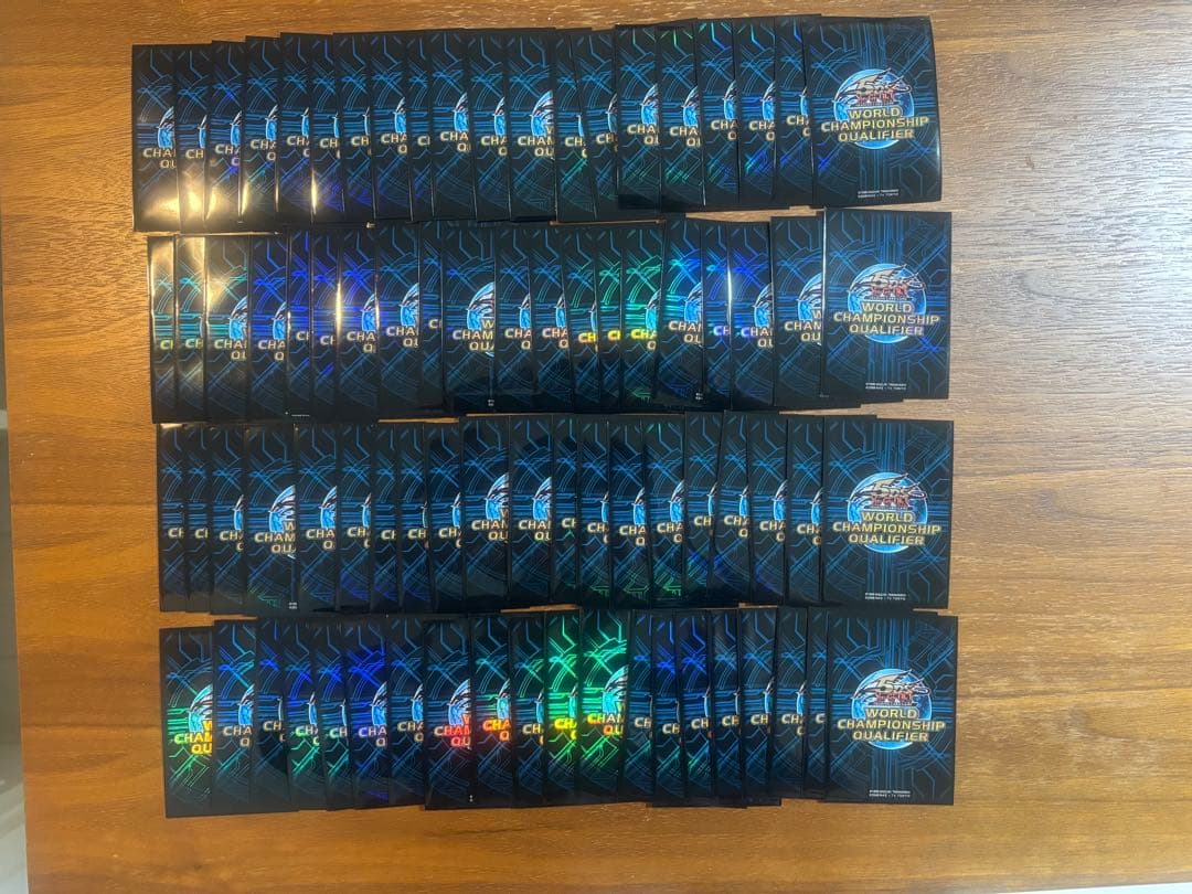 遊戯王　WCQ2010 スリーブ　青　80枚