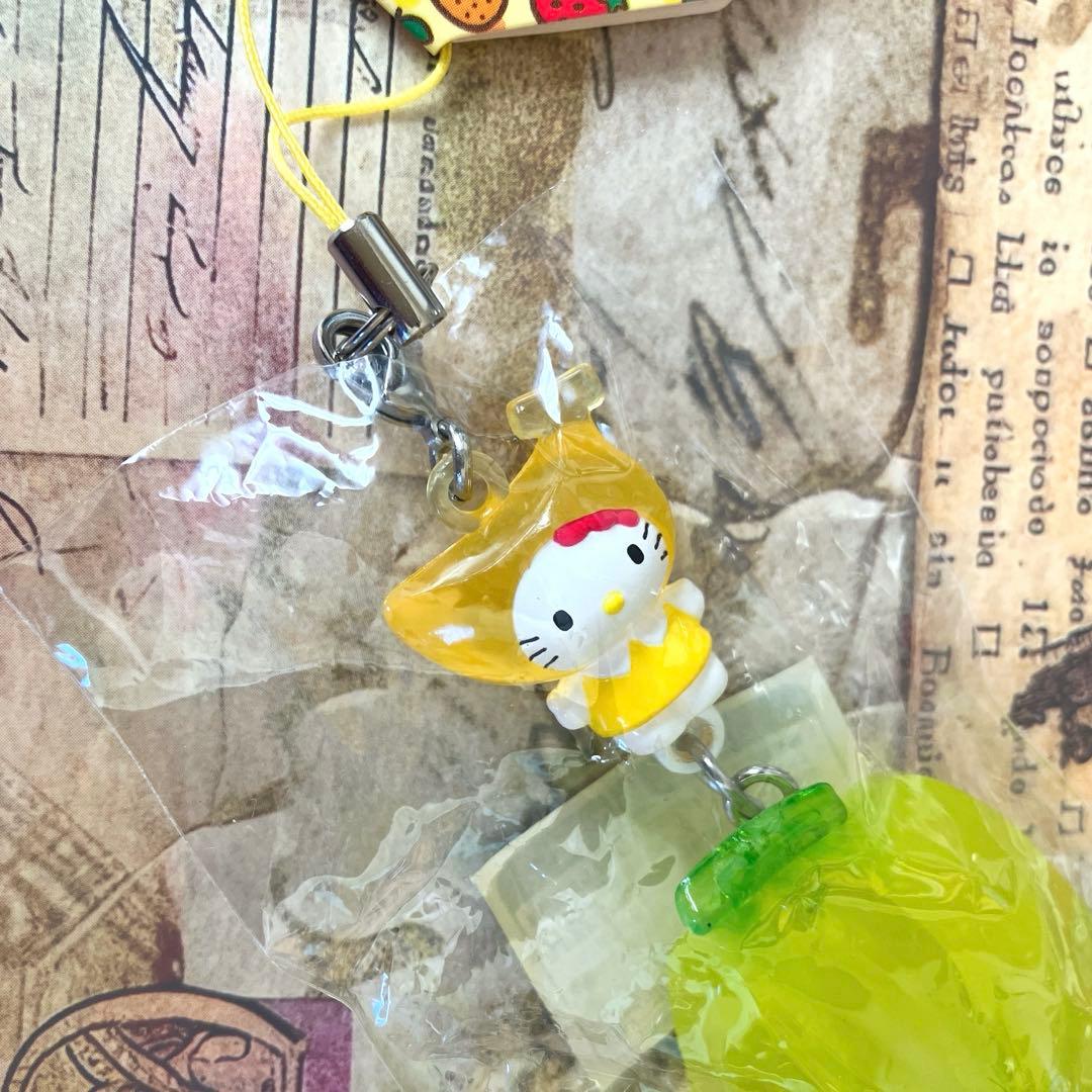 キティ ストラップ フルーツバージョン バナナ 根付け ♡ 激レア