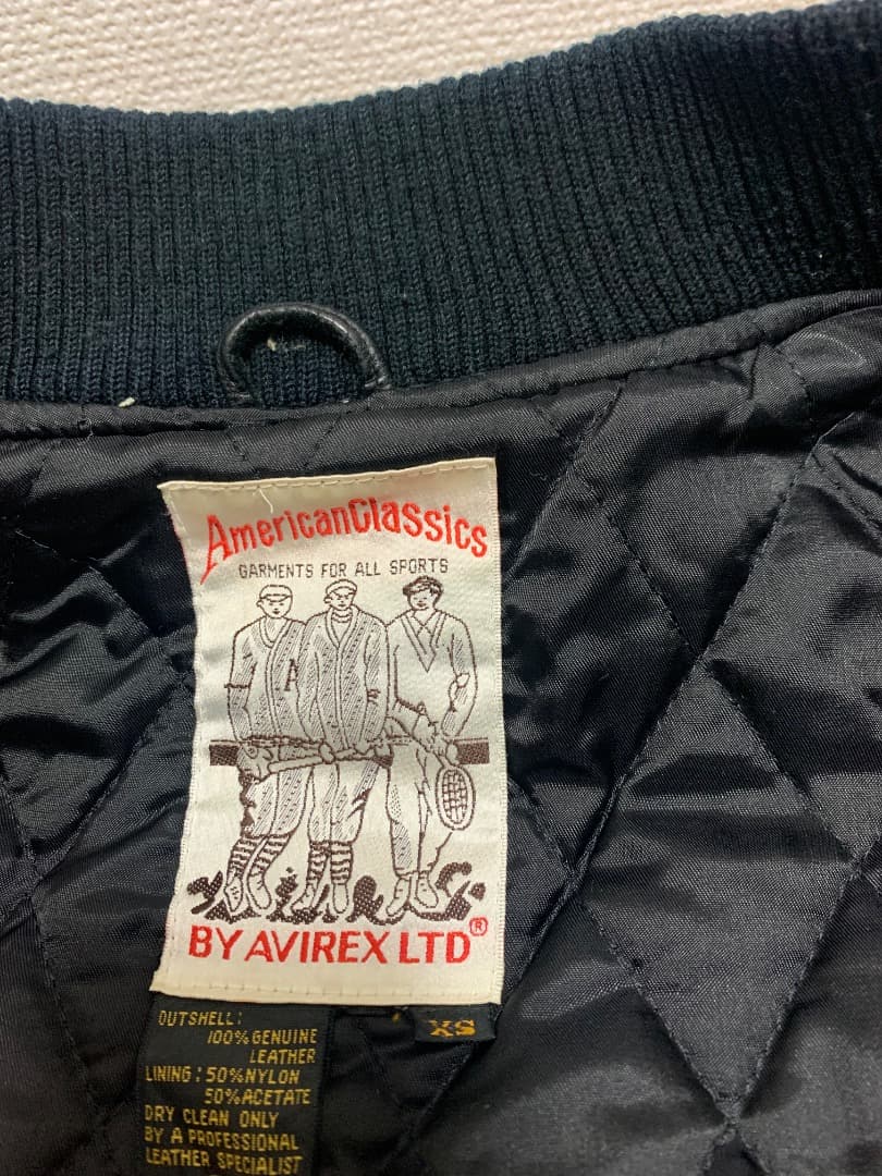 ☆ AVIREX アヴィレックス バーシティレザージャケット
