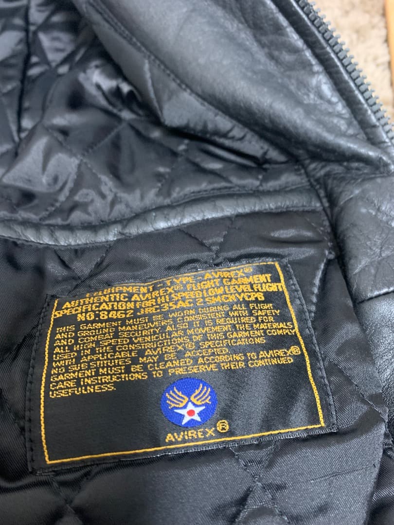 ☆ AVIREX アヴィレックス バーシティレザージャケット