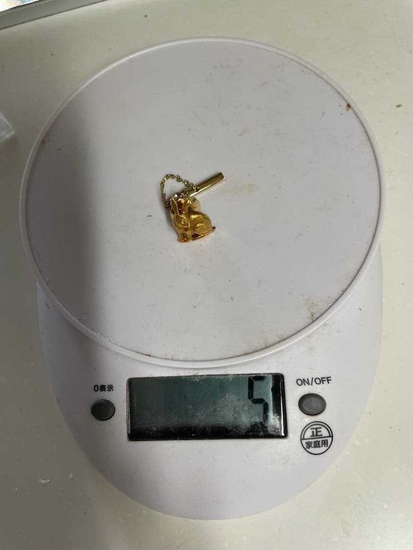 うさぎ　k18 ピン