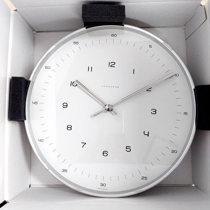 ユンハンス　JUNGHANS　掛け時計 　マックスビル　30cm　アラビア数字