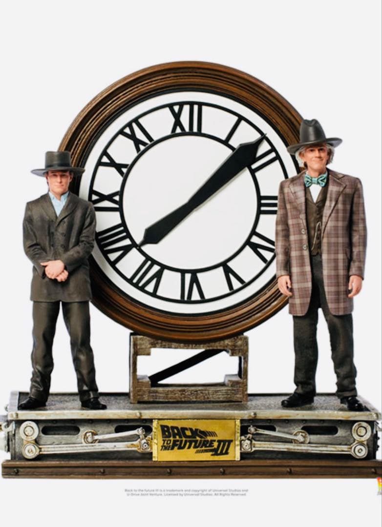 【希少】アイアンスタジオ バックトゥザフューチャー フィギュア 時計台