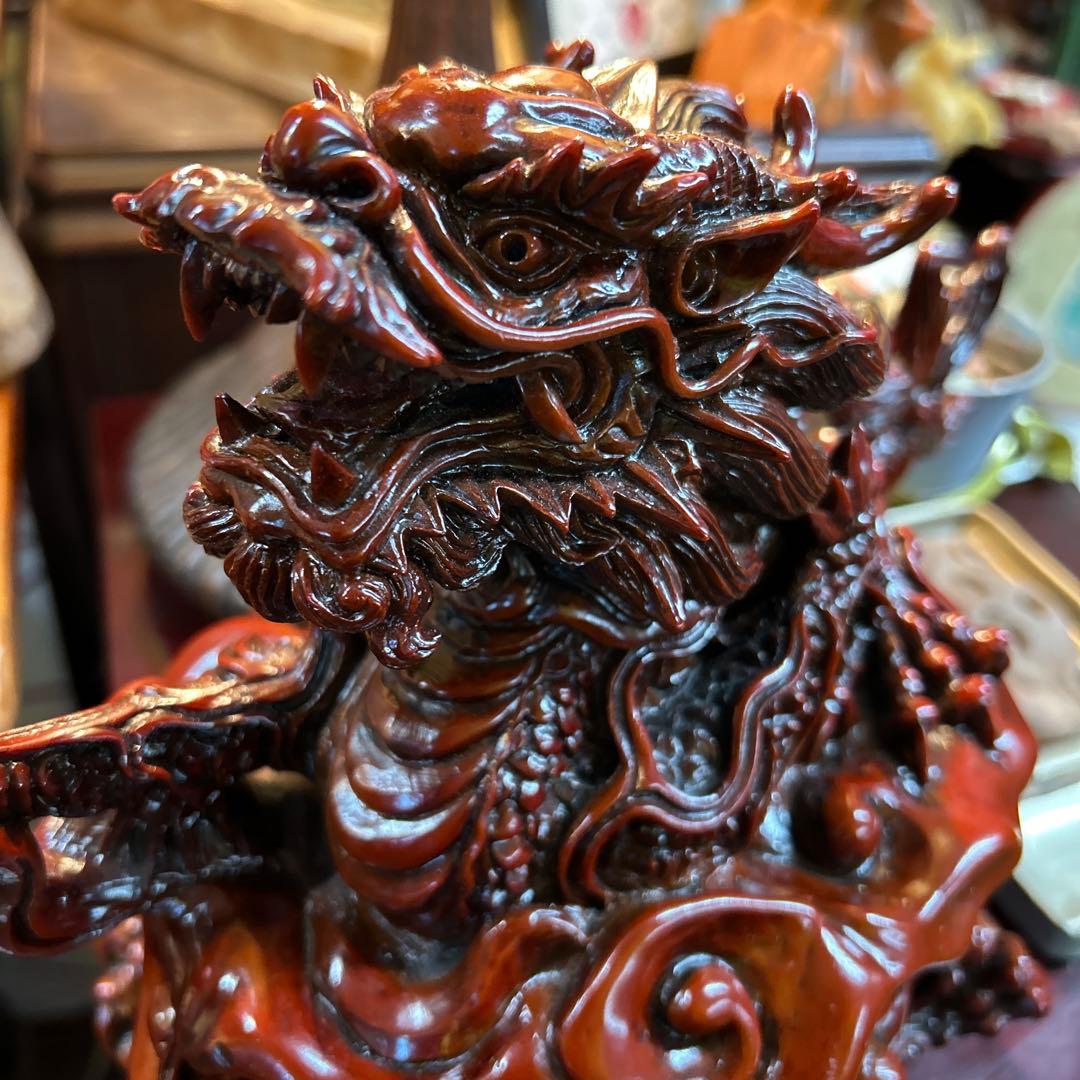 龍の香炉　五本爪　縁起物 龍神　風水　珠掴龍五爪龍