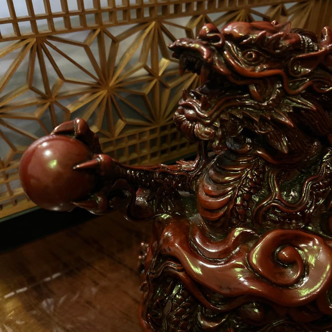 龍の香炉　五本爪　縁起物 龍神　風水　珠掴龍五爪龍