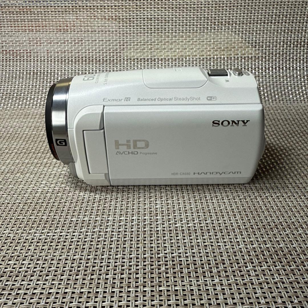 SONY デジタルHDビデオカメラレコーダー HDR-CX680 W ホワイト