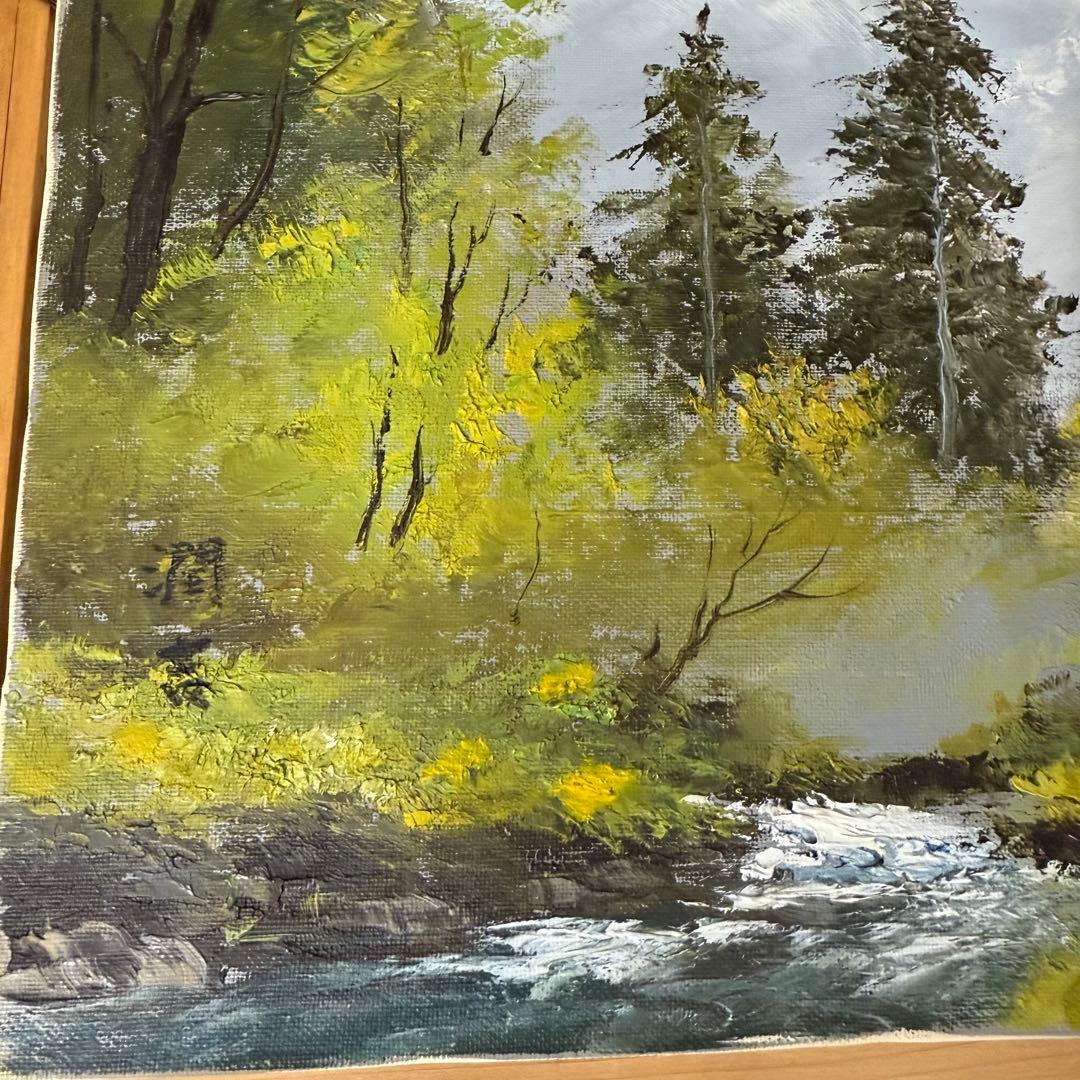 絵画 向井潤吉 乗鞍岳 風景画 油絵 油彩 F6号 直筆 サイン入り