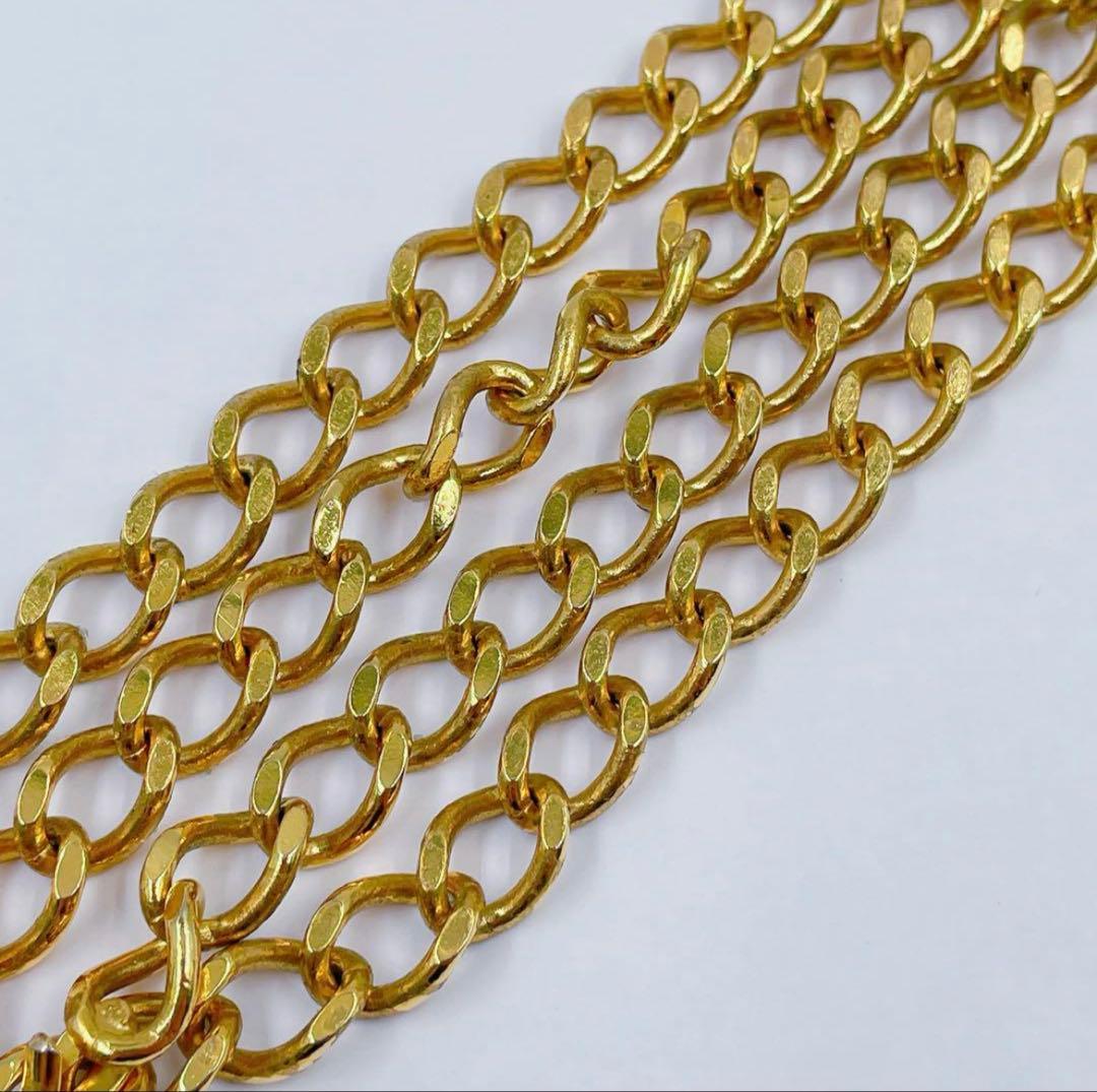 5FM78 CHANEL シャネル チェーンベルト ベルト ココマーク ゴールド