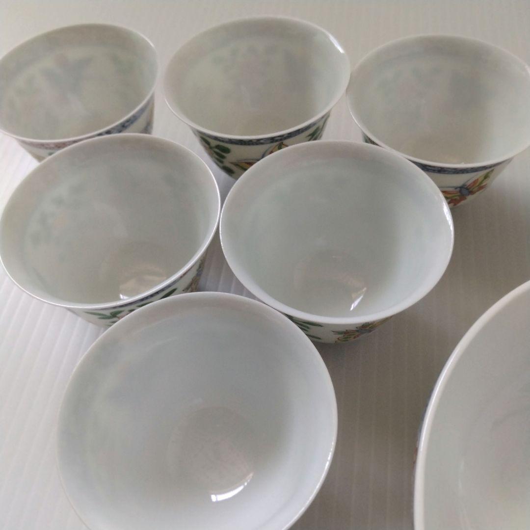 京焼 平安 四代 三浦竹泉 竹泉 色絵花蝶文 煎茶器 宝瓶 茶器 茶道具 極美品