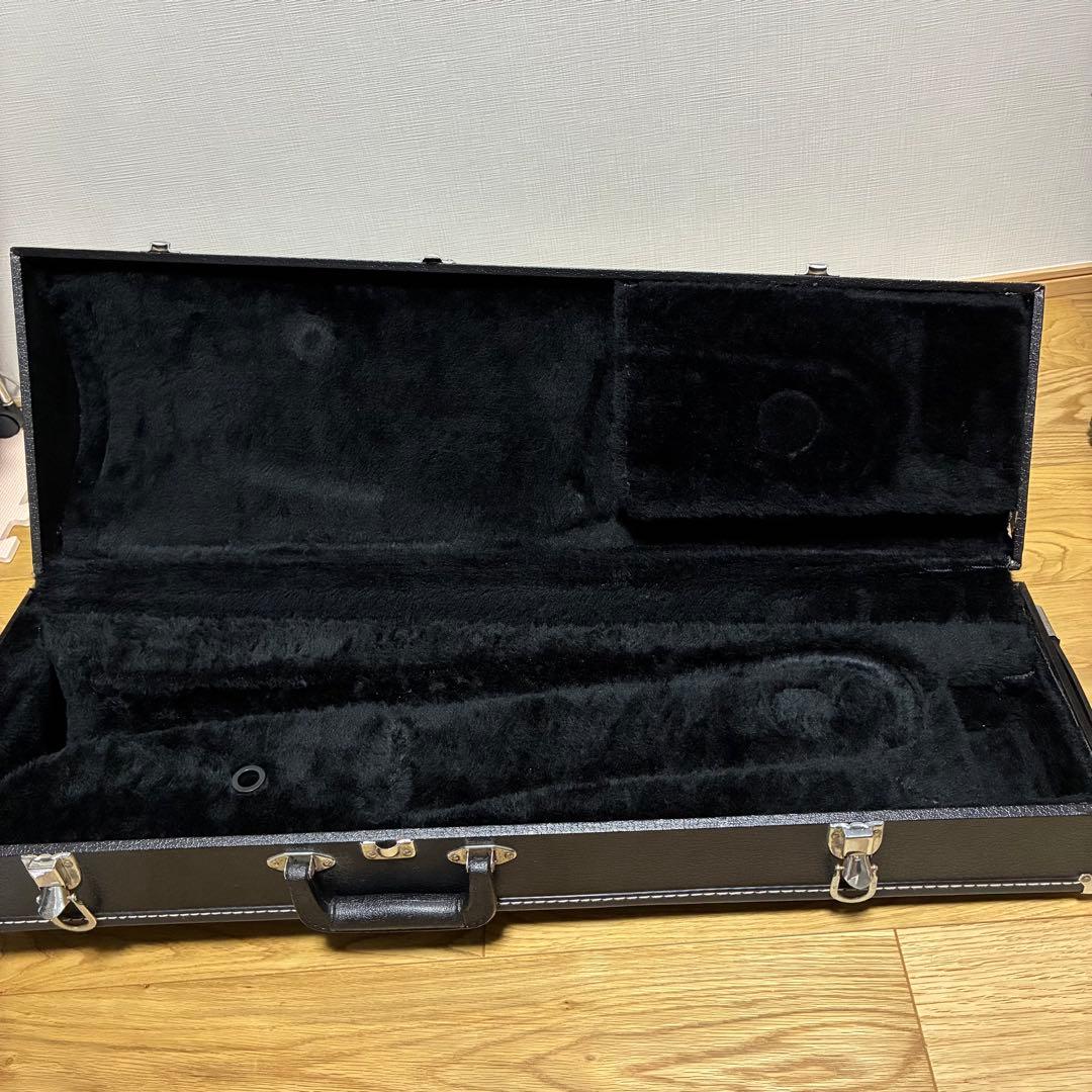 内装美品❣️アルトトロンボーン ハードケース ブラック 高級感あり しっかり保護