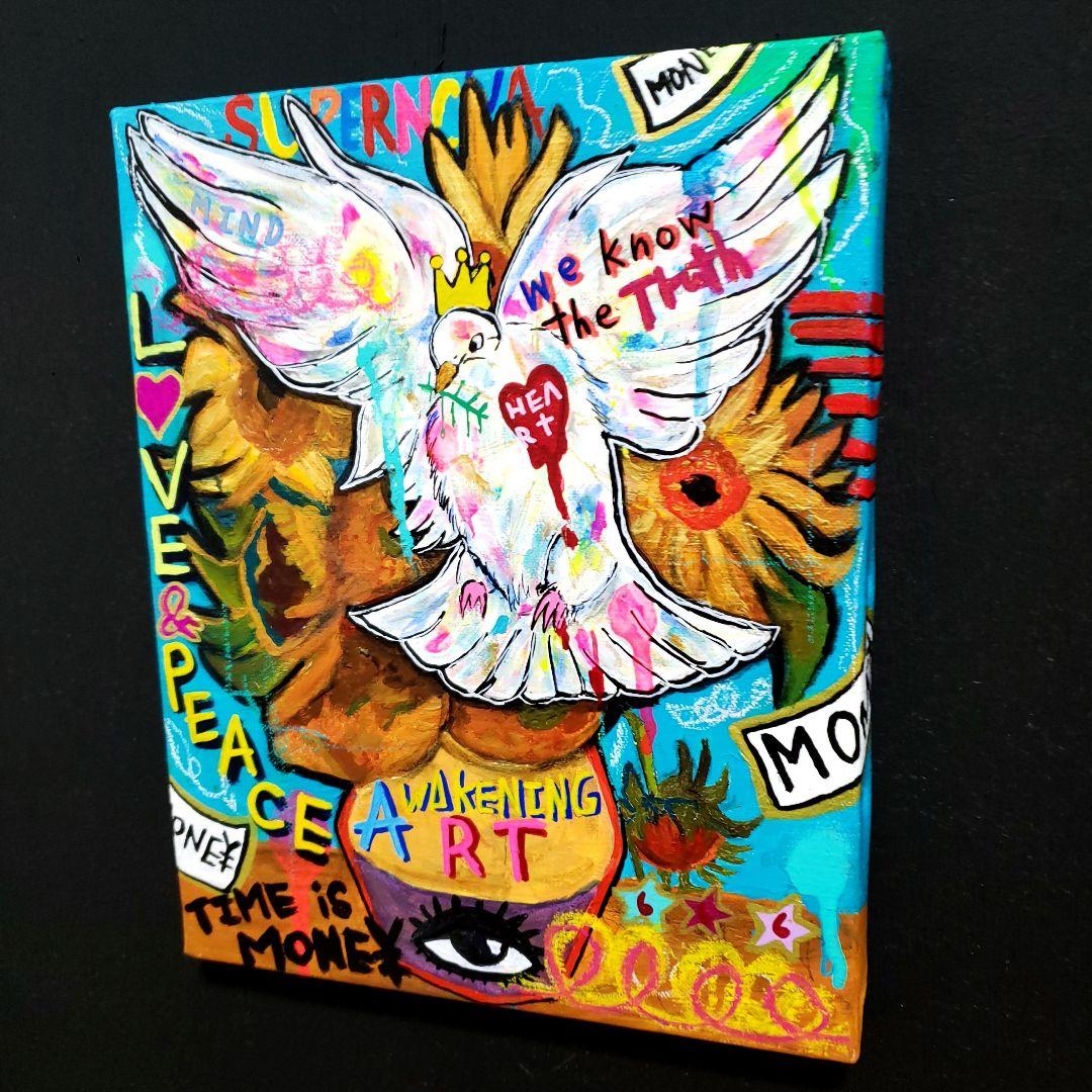 【F3号/手作り額縁入】Symbol of PEACE-平和の象徴-