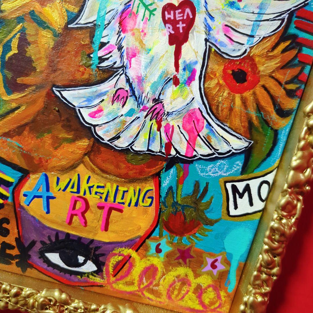 【F3号/手作り額縁入】Symbol of PEACE-平和の象徴-