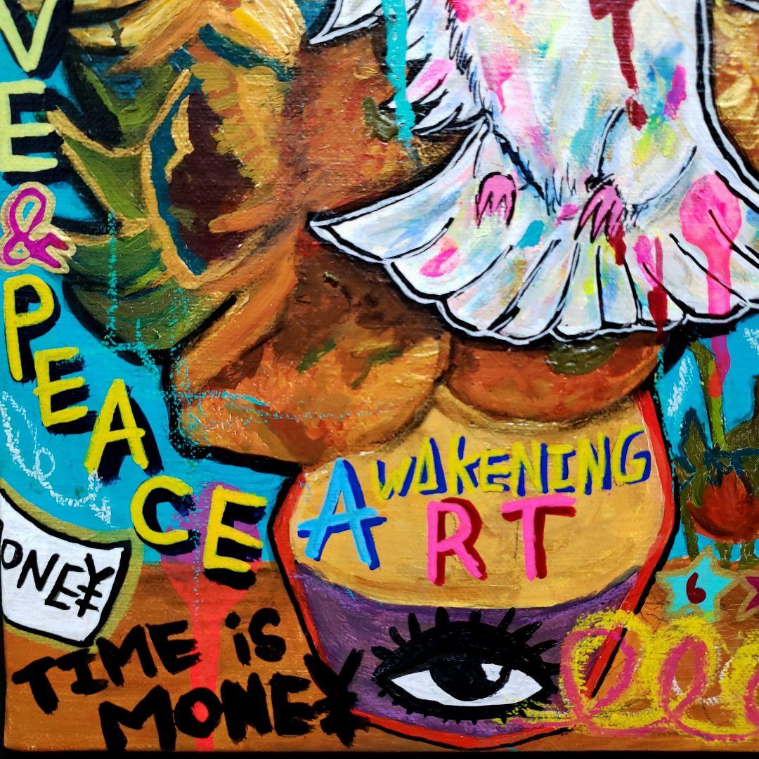 【F3号/手作り額縁入】Symbol of PEACE-平和の象徴-