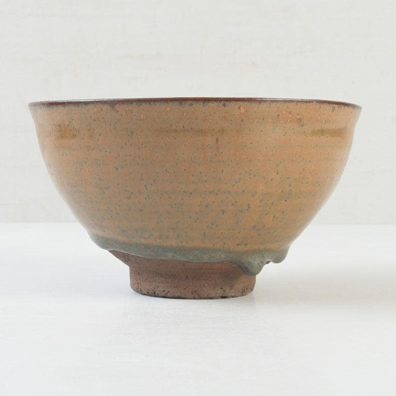 茶道具　飴釉　天目茶碗　仕覆付　裏千家十五代鵬雲斎極め箱　M　9785