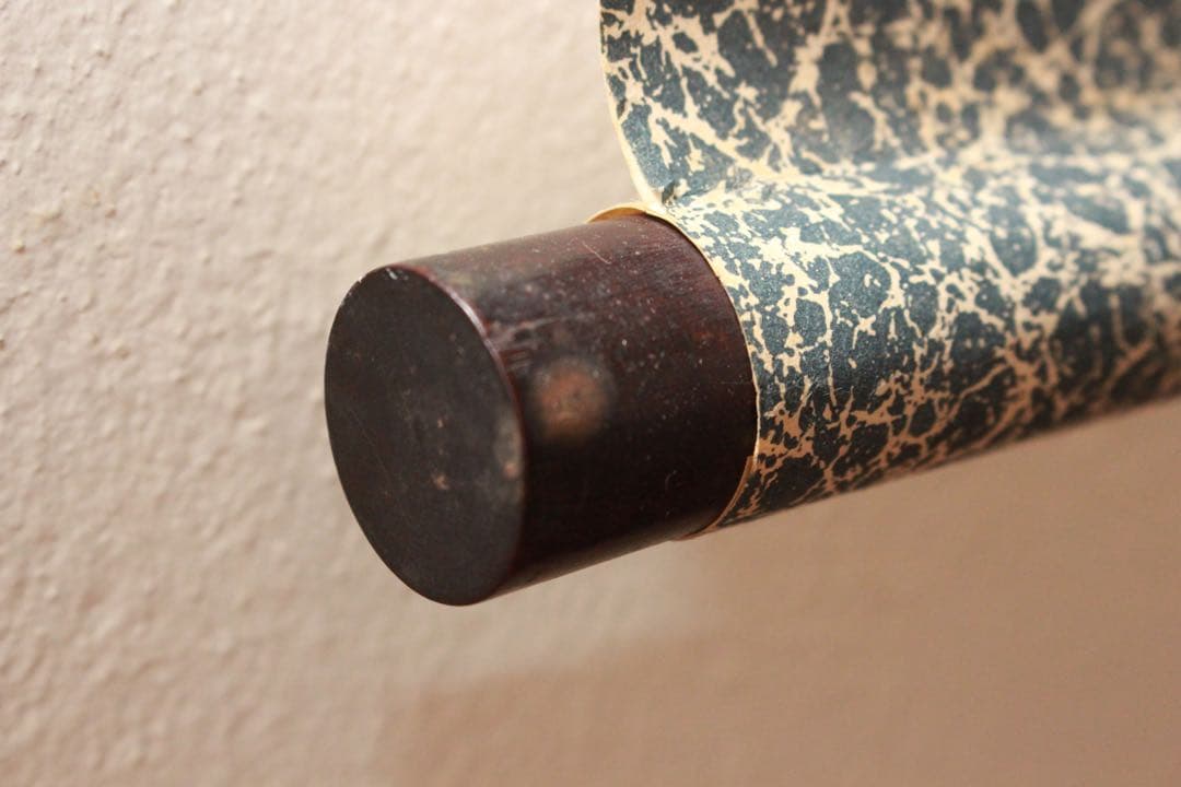 No4885 掛軸　仏教美術　日蓮曼荼羅　肉筆紙本　髭曼荼羅　法号　送料無料