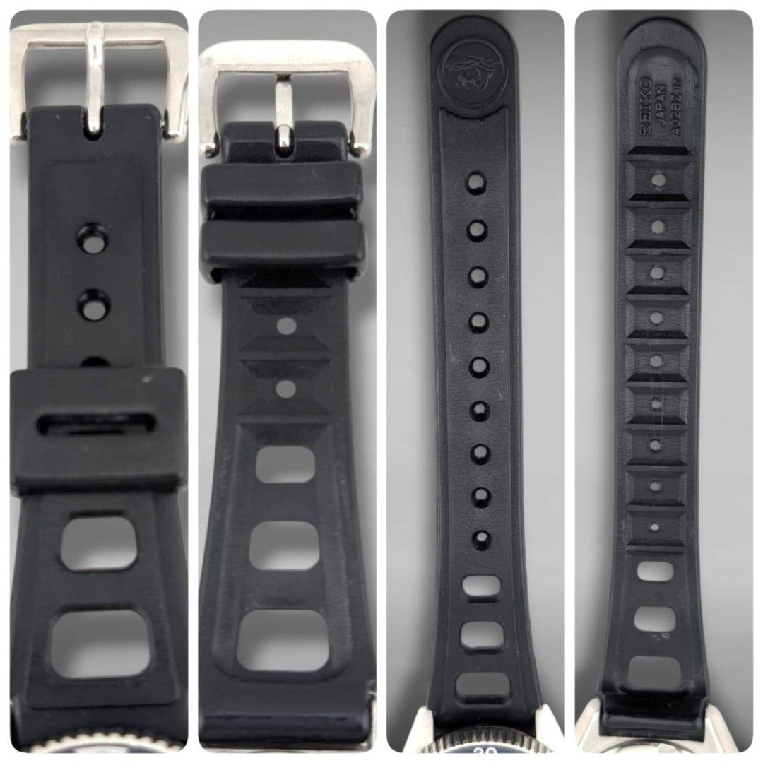 【新品電池・稼働】セイコー ダイバー ボーイズ ネイビー ねじ込み式リューズ