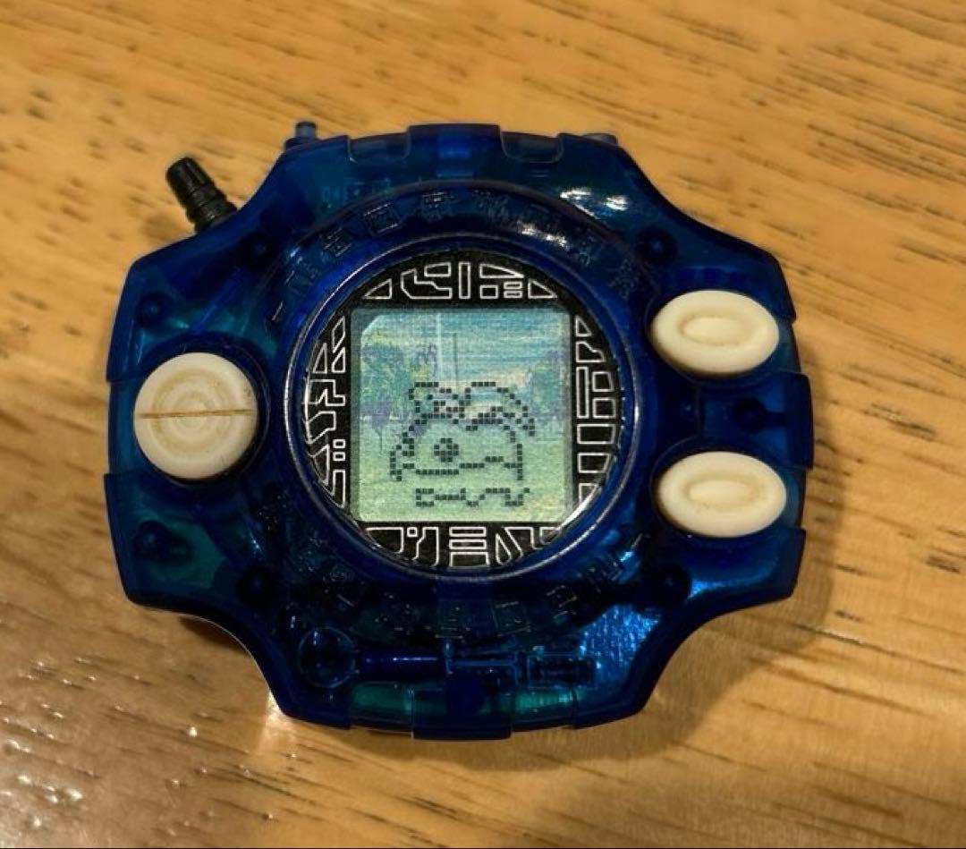 【動作確認済】初代　デジヴァイス 　 クリアブルー　デジモン　ガルルモンカラー