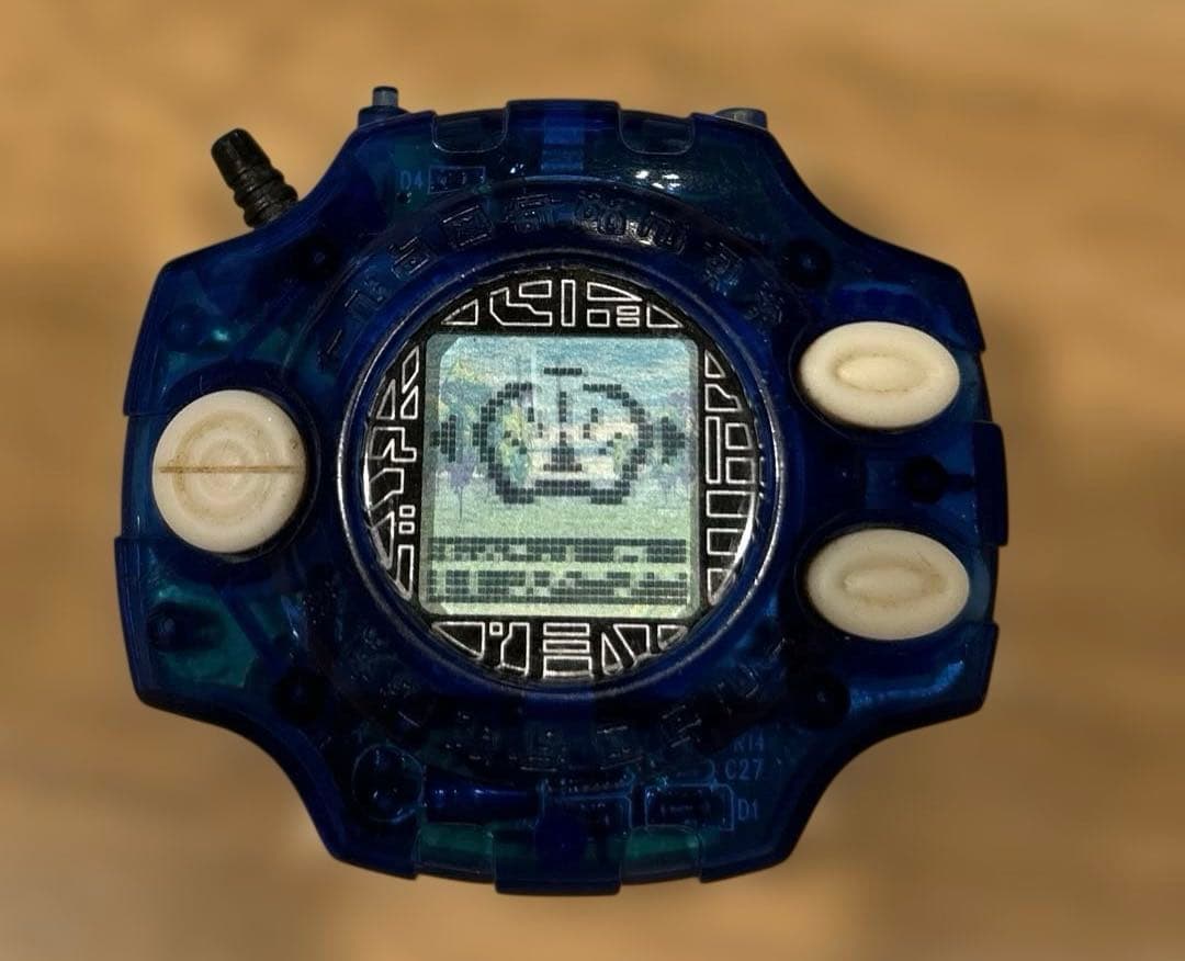 【動作確認済】初代　デジヴァイス 　 クリアブルー　デジモン　ガルルモンカラー