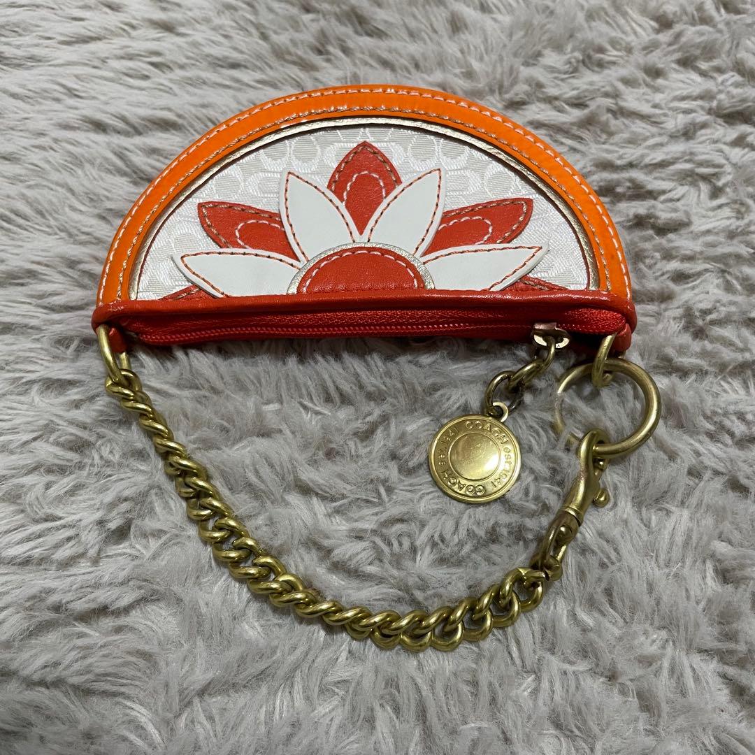 超激レア✨ コーチ ケース 財布 フルーツ オレンジ ミニシグネチャー