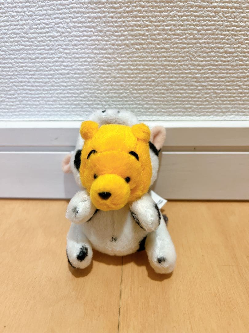 【激レア】レトロ ディズニーストア 牛プーさんキーチェーン マスコット