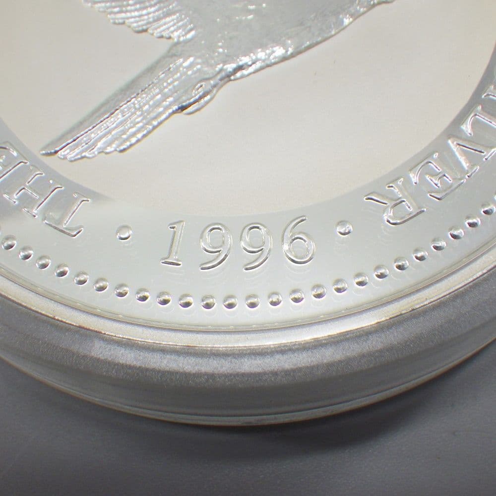 は*ん様 ☆1996年▪オーストラリア クッカバラカワセミ BU٠銀貨 10オン