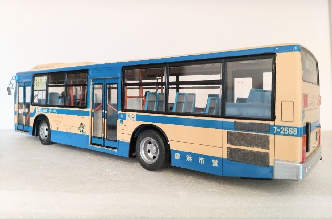 1/32 横浜市営バス(三菱ふそうエアロスター)素人組立品