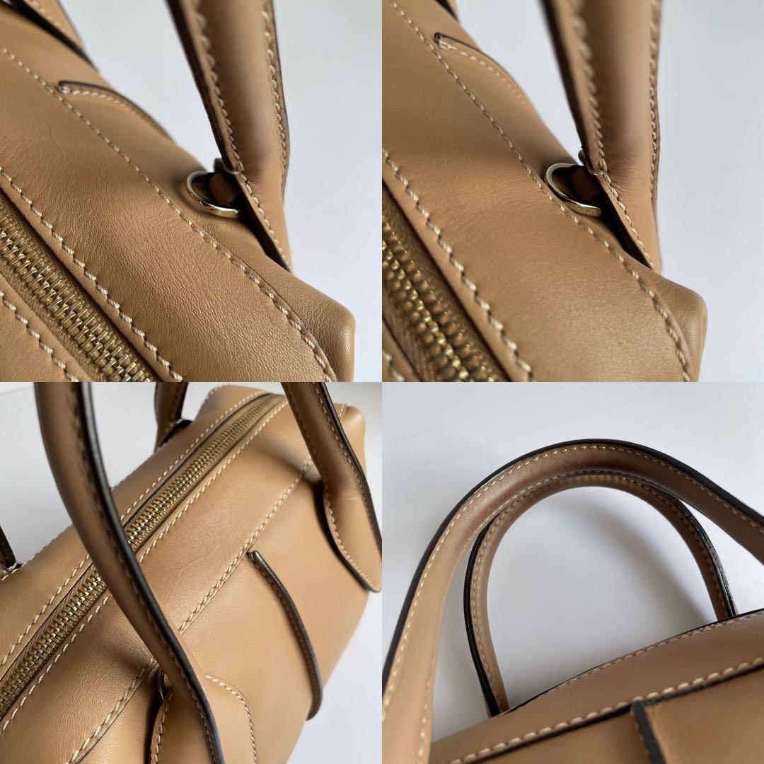 ✨️未使用保管✨️ TOD's ショルダーバッグ　ハンドバッグ 2way 茶色