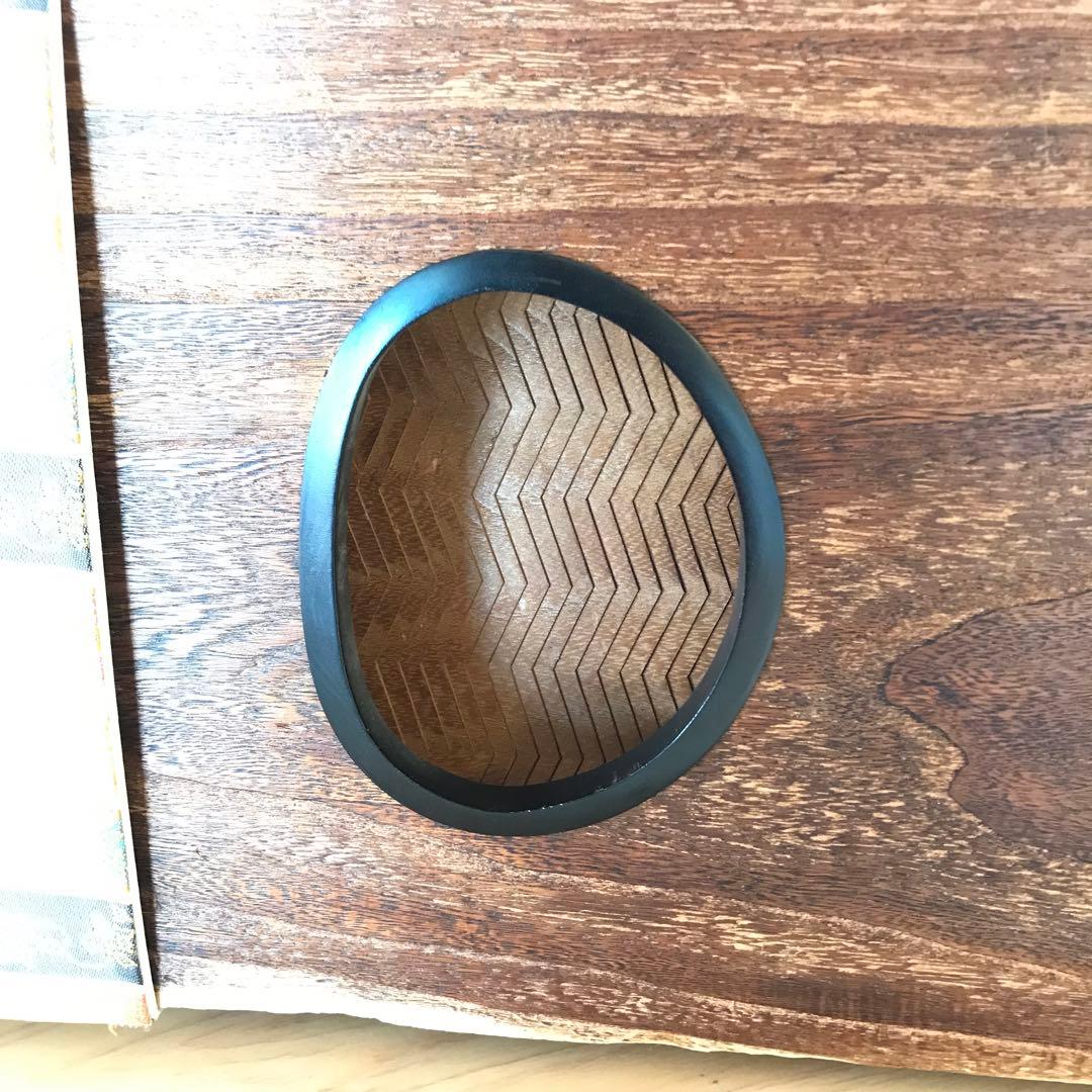 お琴　13弦　くり甲　綾杉彫　玉縁