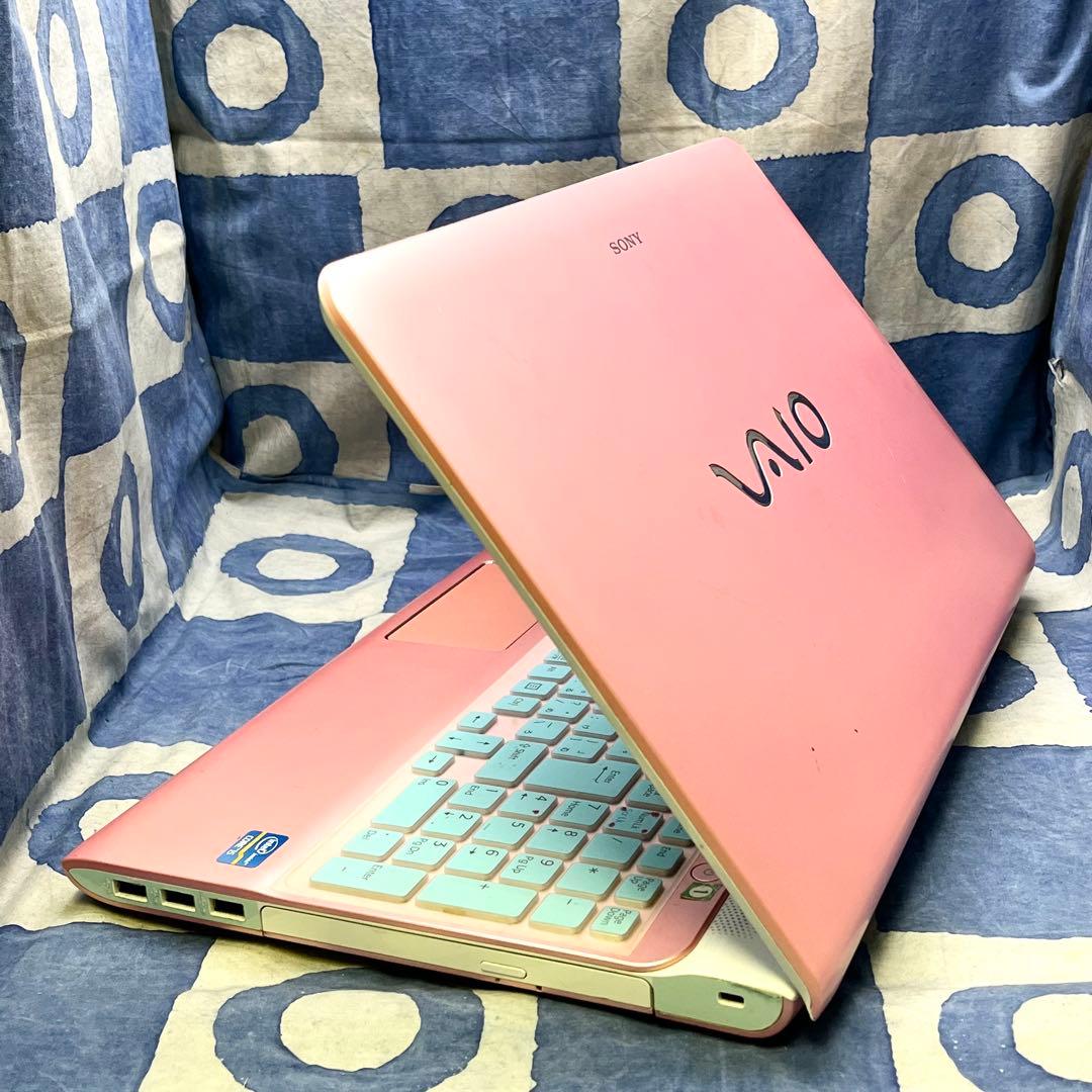 人気VAIO✨SSDで快適☆i5☆可愛いピンク♡ブルーレイ&カメラ付！Win11