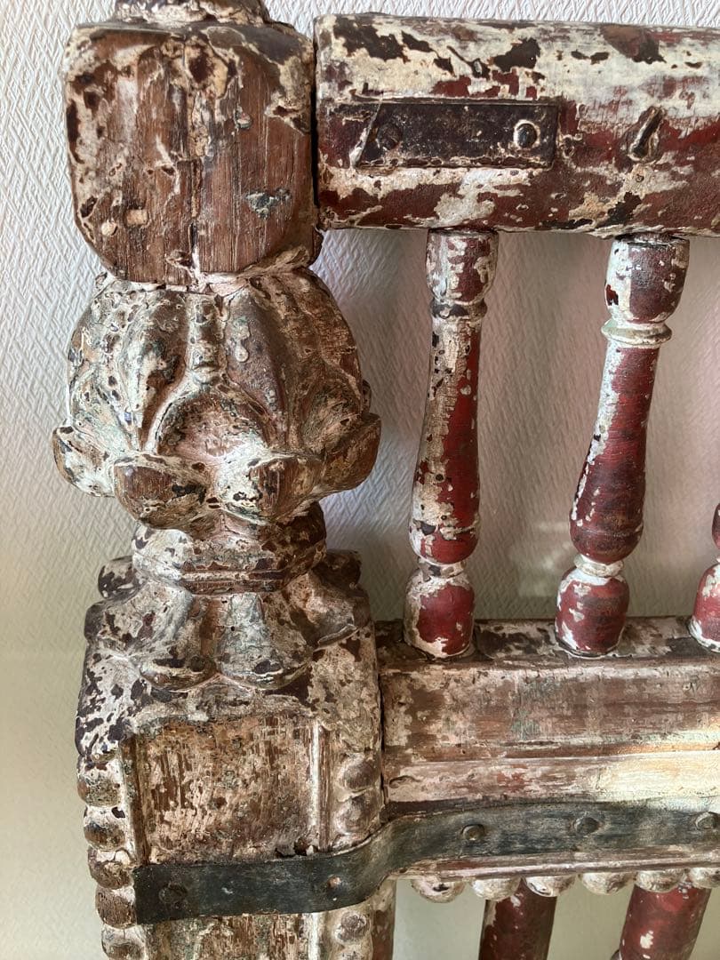 インド アンティーク 木製フェンス　子供部屋 19世紀