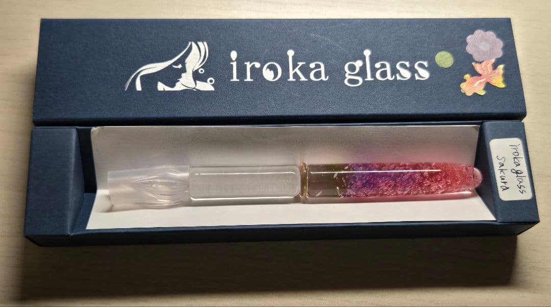 色華硝子　ガラスペン 桜