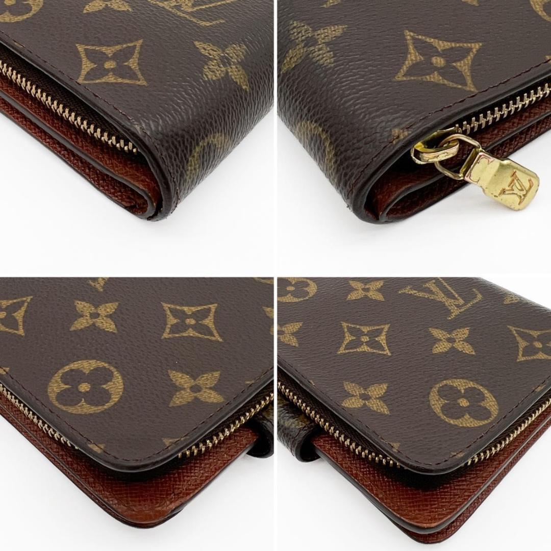 【美品】ヴィトン モノグラム コンパクトジップ 二つ折り 財布 M61667