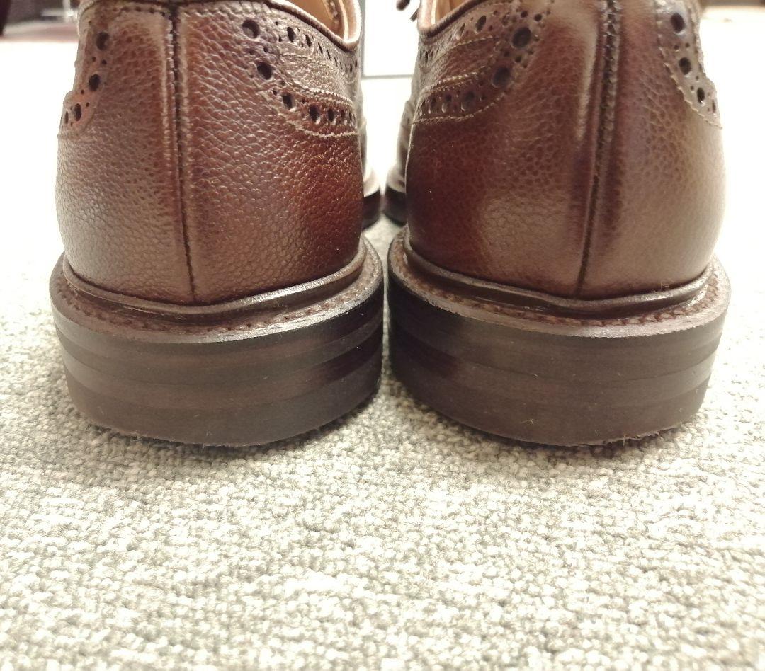 着用数回 クロケット&ジョーンズ ウイングチップ ダークブラウン UK5