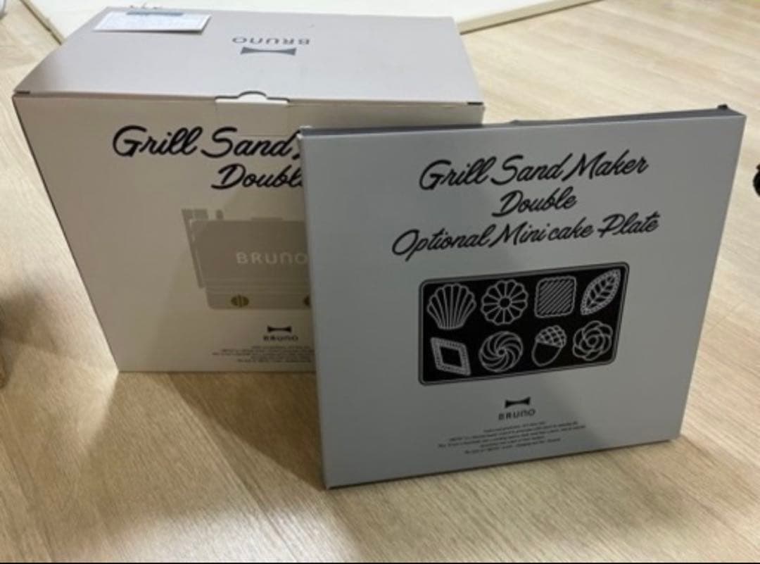 BRUNO グリルサンドメーカー　ダブル　グレージュ