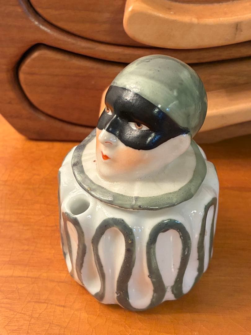 ビンテージ 30s ハーレクイン　ジェスチャー　アールデコ　アンティーク　レトロ