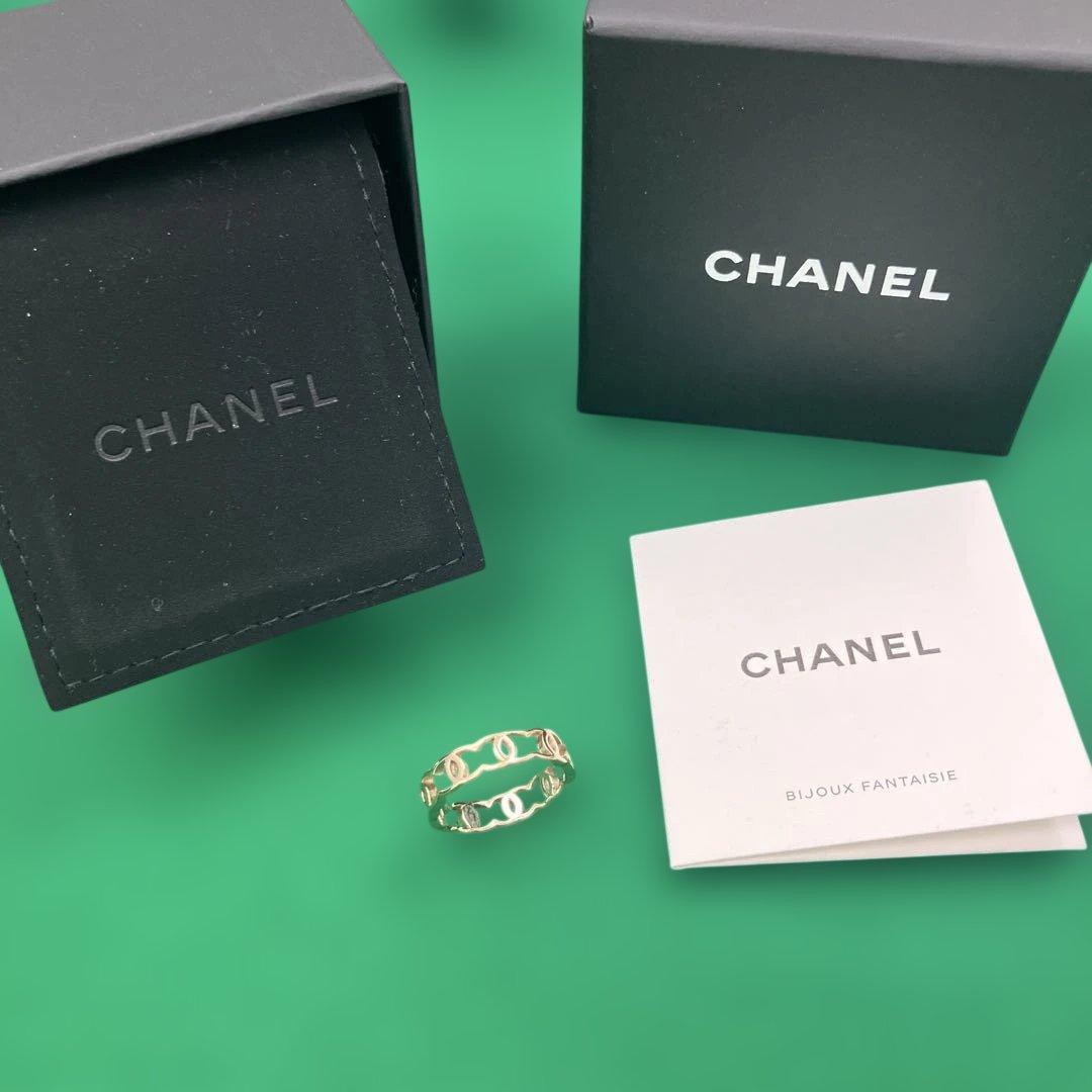 箱説付‼️【CHANEL】アラウンド ココマークリング AB6413 ゴールド
