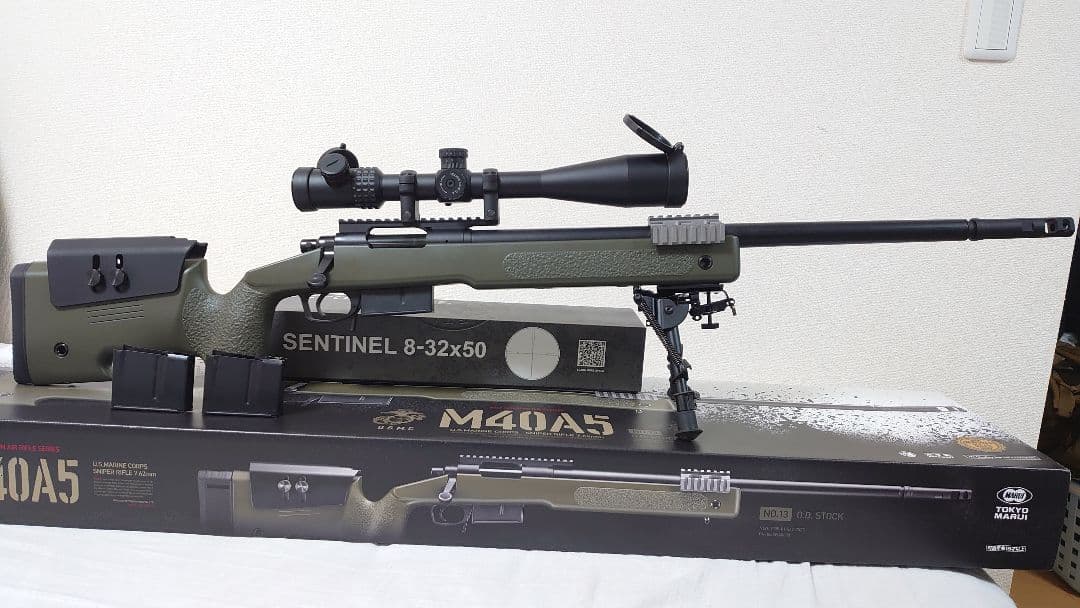 【東京マルイ】M40A5 スナイパーライフル OD【付属品あり】